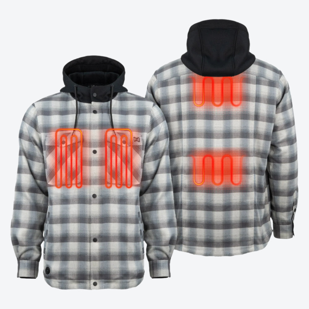 Mobile Warming Technology Jacket Flannel Hoodie Heated Jacket Men’s Heated Clothing