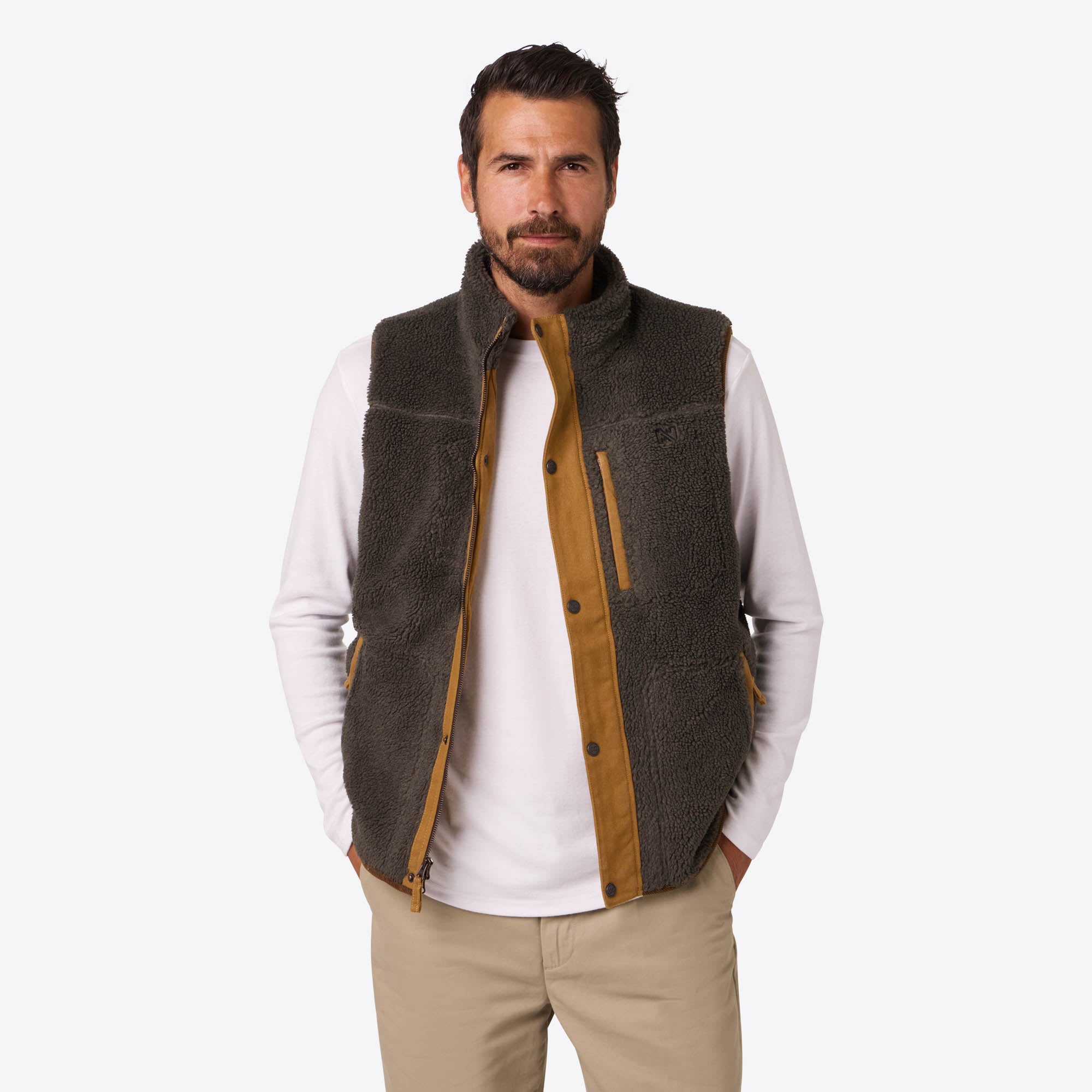 Ranch High-Pile Vest Men's - Charcoal – Fieldsheer Canada
