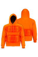 Pullover Heated Hoodie Men's  - Orange