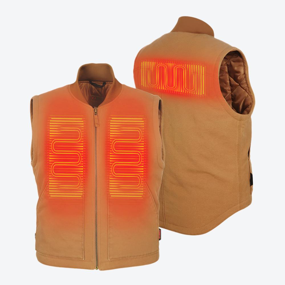 ウェア DRESS HEAT VEST AIRBORNE 2XL Forcefield Traffic Safety Vest with Zipper Front