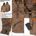 Mobile Warming Technology Hoodie Agarics Pullover Jacket Men's Heated Clothing