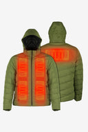 Crest Heated Jacket Men's - Olive Green