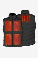 Crest Heated Down Vest Men's  - Black