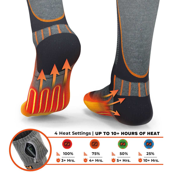 Mobile Warming Technology Sock Women's Premium 2.0 Merino Heated Socks Heated Clothing