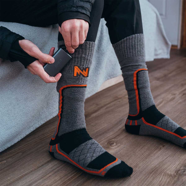Mobile Warming Technology Sock Men's Premium 2.0 Merino Heated Socks Heated Clothing