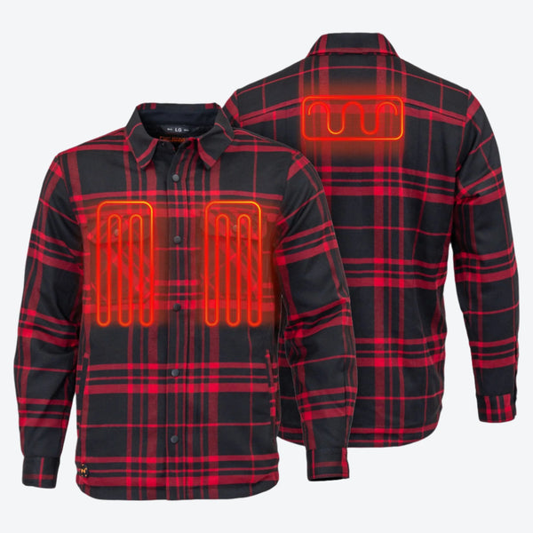 Heated Flannel Jacket Men's