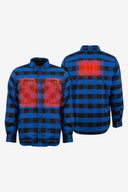 Heated Flannel Jacket Men's - Blue