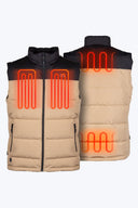Crest 2.0 Down Vest Men's - Tan/Black