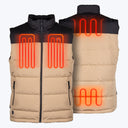 Crest 2.0 Down Vest Men's - Tan/Black