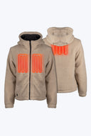 Upland Full Zip High-Pile Hoodie Women's - Coffee