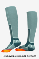 Pro Merino Heated Socks Unisex - Teal