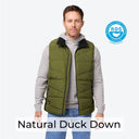 Crest Heated Down Vest Men's -  Olive Green