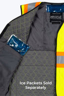 Mobile Cooling Technology Vest Mobile Cooling Hi-Vis Pro Cooling Vest ANSI Certified Heated Clothing