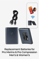 3.7v Powersheer™ Micro Sock Batteries 3600mAh and Cable 2 Pack