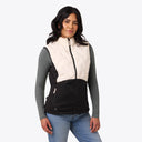 Mobile Warming Technology Vest Aria Hybrid Vest Women's - Cream/Black Heated Clothing