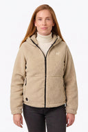 Upland Full Zip High-Pile Hoodie Women's - Coffee