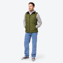 Mobile Warming Technology Vest Crest Heated Down Vest Men's -  OLIVE GREEN Heated Clothing