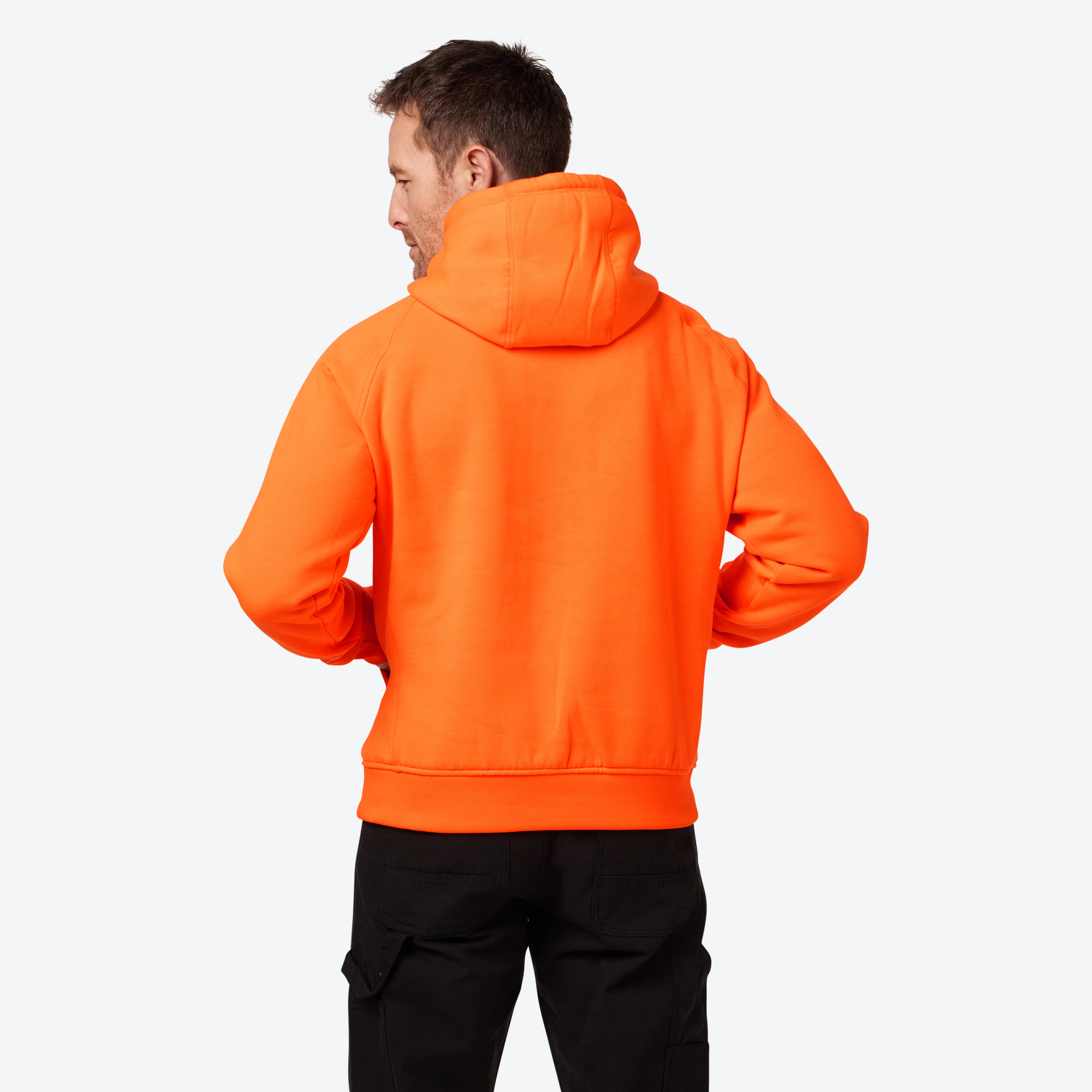 Pullover Heated Hoodie Men's - Orange – Fieldsheer Canada