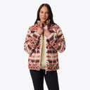 Upland High-Pile Printed Long Jacket Women's - Clay Aztec