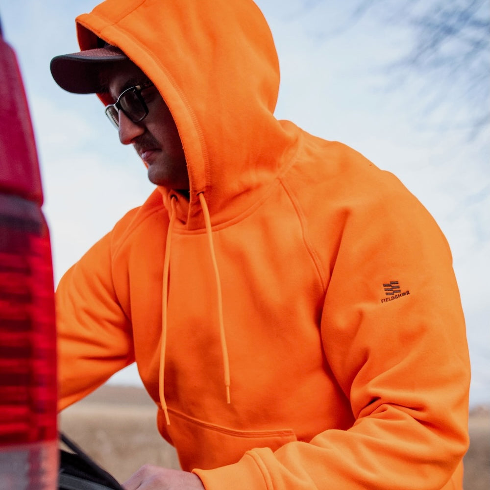 Pullover Heated Hoodie Men's - Orange – Fieldsheer Canada
