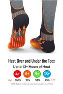Pro Merino Heated Socks Unisex - Teal - product view 4