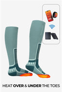Pro Merino Heated Socks Unisex - Teal - product view 1