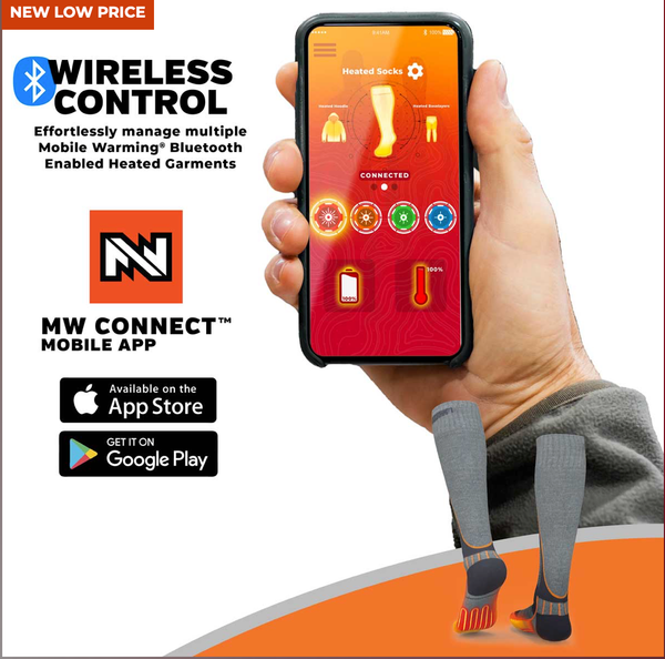 Mobile Warming Technology Insoles Premium BT Wireless Heated Insoles Heated Clothing