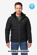 Crest Natural Down Heated Jacket Men's - Black