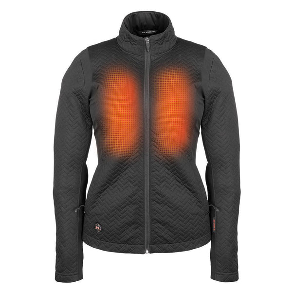 Mobile Warming Technology Jacket Black Sierra Jacket Women's Heated Clothing