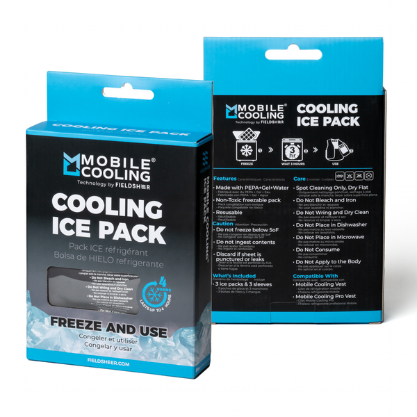 Mobile Cooling Technology Ice Pack Grey Mobile Cooling® Ice Packs Heated Clothing