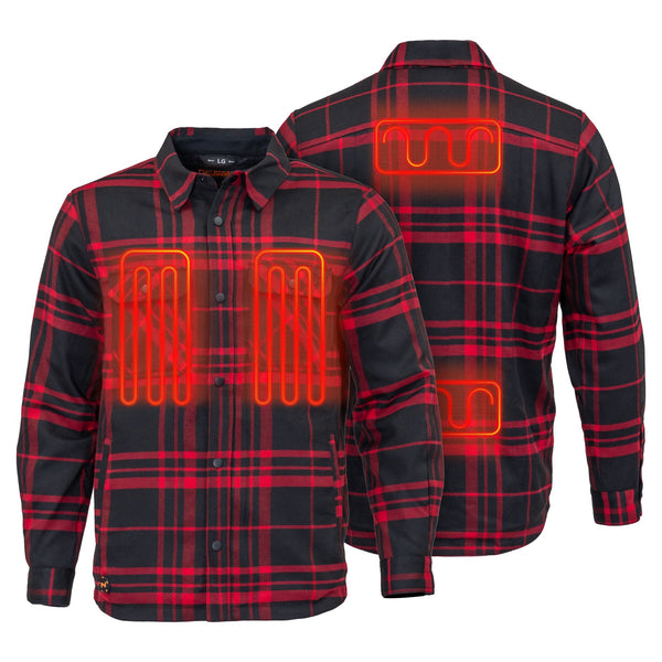 Mobile Warming Technology Jacket Heated Flannel Jacket Men's Heated Clothing