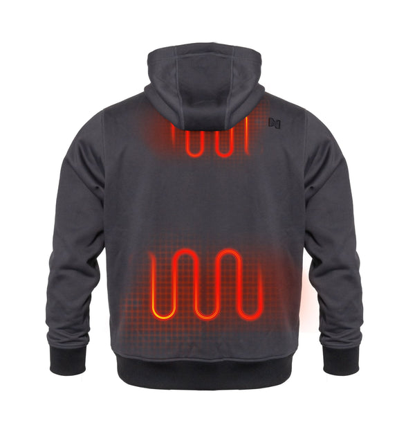 Mobile Warming Technology Hoodie Heated Pullover Hoodie with Handwarmer Pockets Men's Heated Clothing