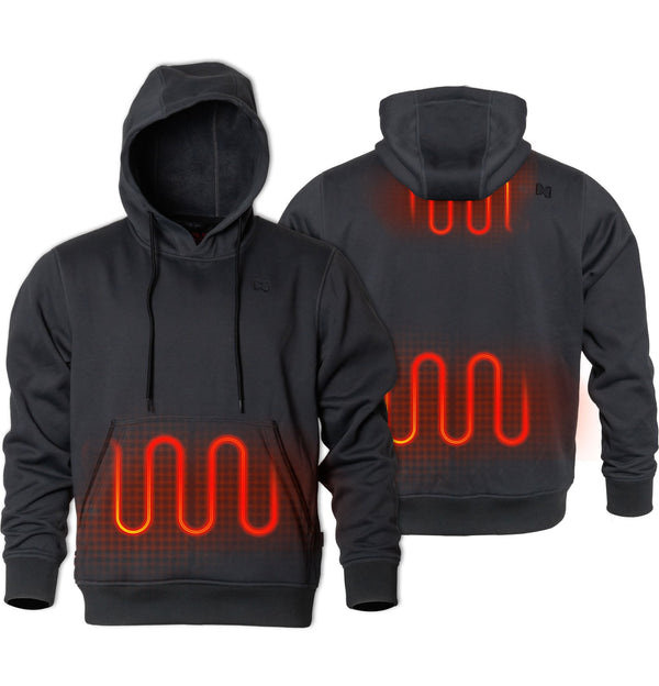 Mobile Warming Technology Hoodie Heated Pullover Hoodie with Handwarmer Pockets Men's Heated Clothing