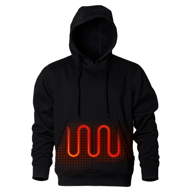 Mobile Warming Technology Hoodie Heated Pullover Hoodie with Handwarmer Pockets Men's Heated Clothing