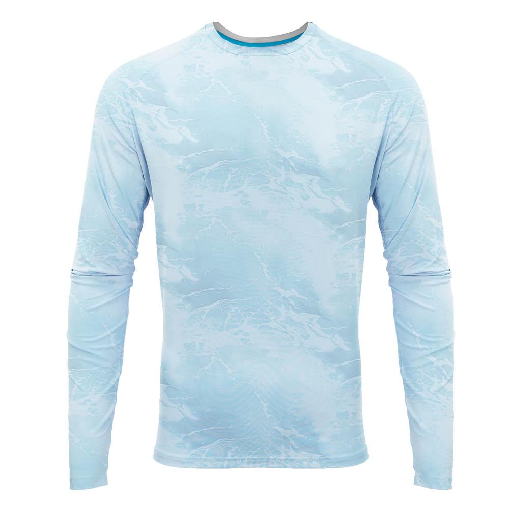 Sky Geo Short Sleeve Ventilated Fishing Shirt, XL