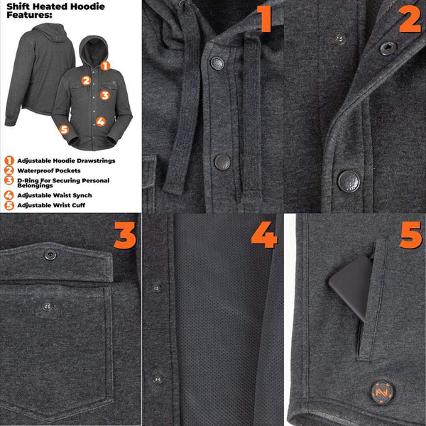 Mobile Warming Technology Jacket Shift Heated Jacket Men’s Heated Clothing
